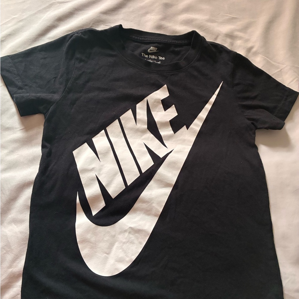 Nike Black T-Shirt with White Logo